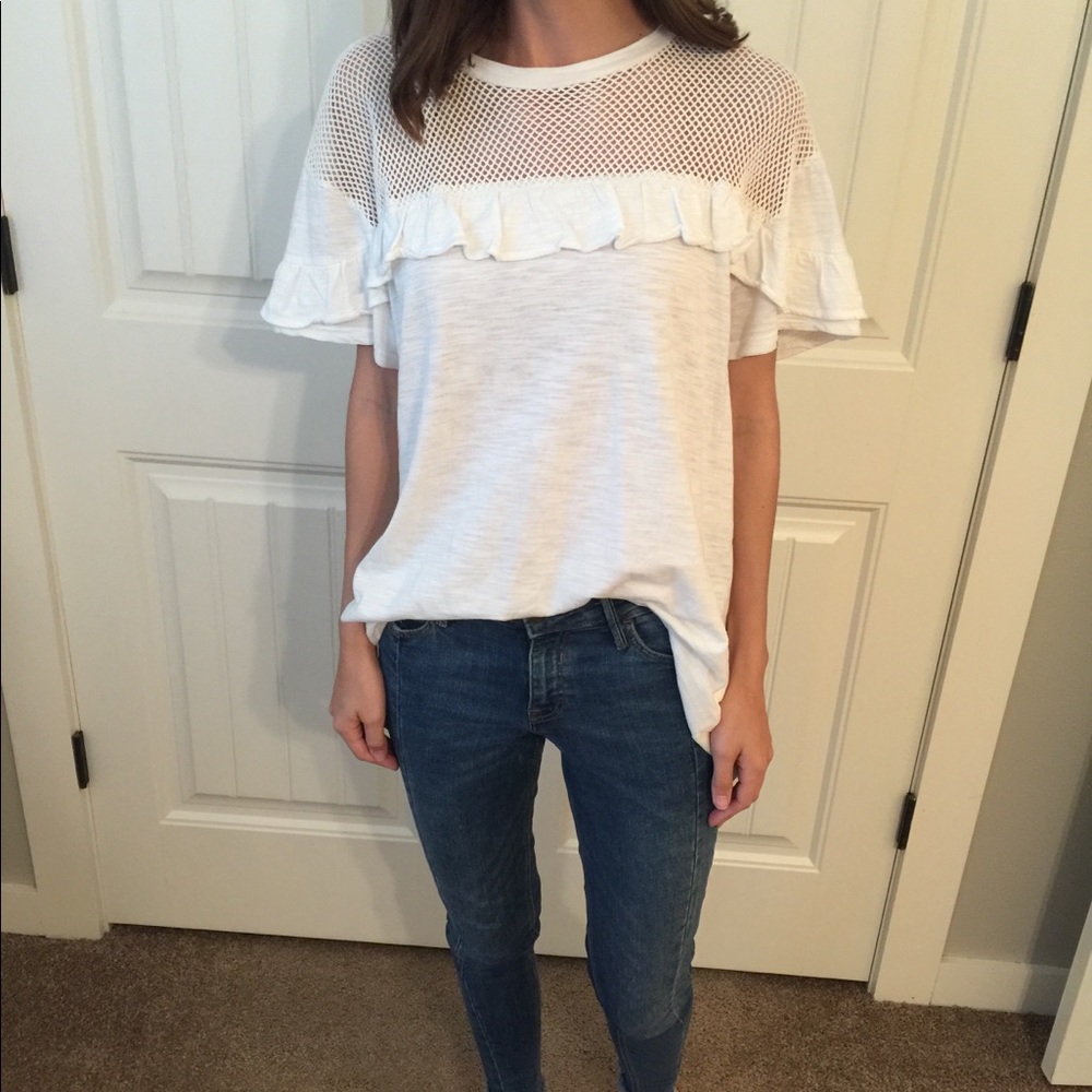 Honey love ruffle tee